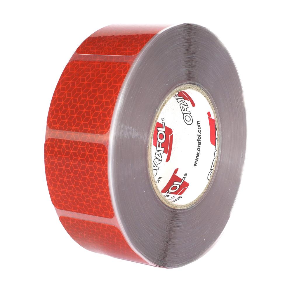 Banda reflectorizanta segmentata reflexite orafol rosu 50MMX50M ece 104 Mega Drive 104245