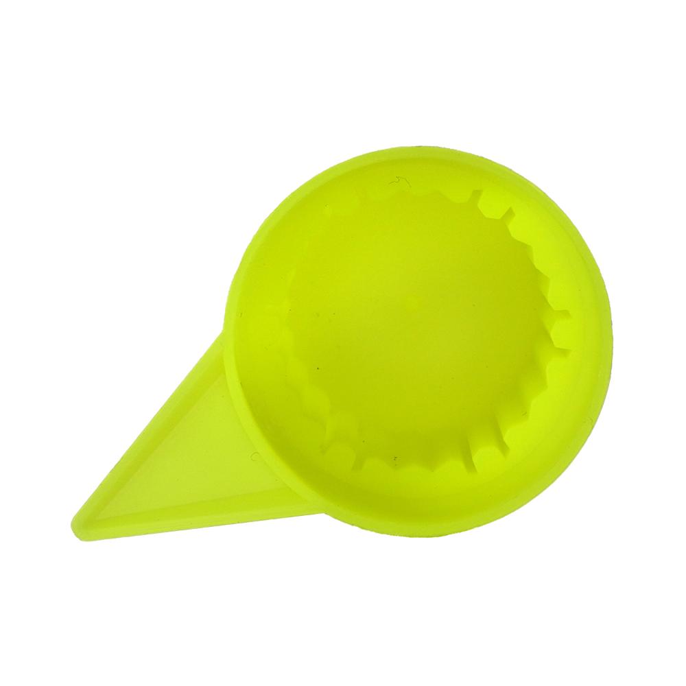 Set 10 bucati capac plastic pentru prezon roata cu indicator 33 mm neon galben 54.5 mm Mega Drive NW33 Z/Y/NEON WS