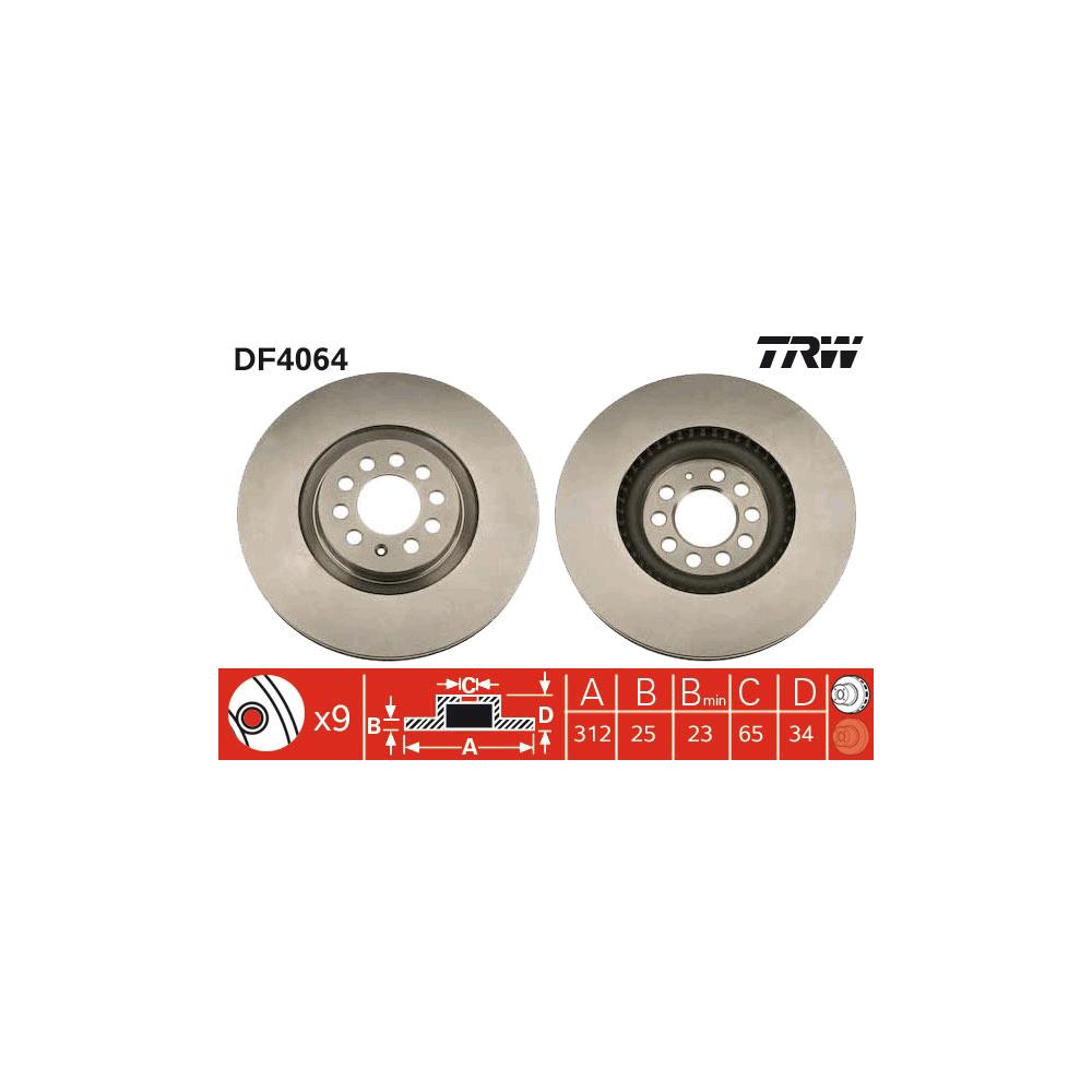 Disc frana fata TRW DF4064