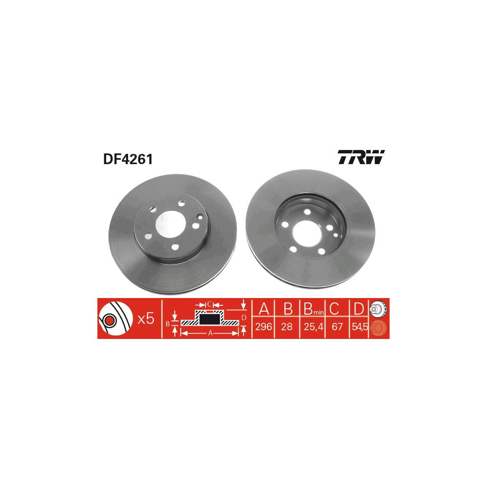 Disc frana fata TRW DF4261
