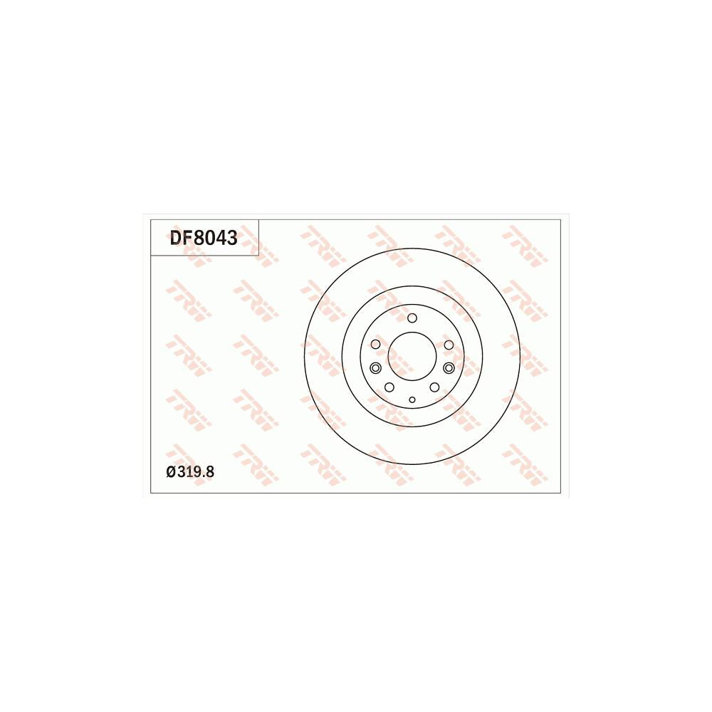 Disc frana fata TRW DF8043