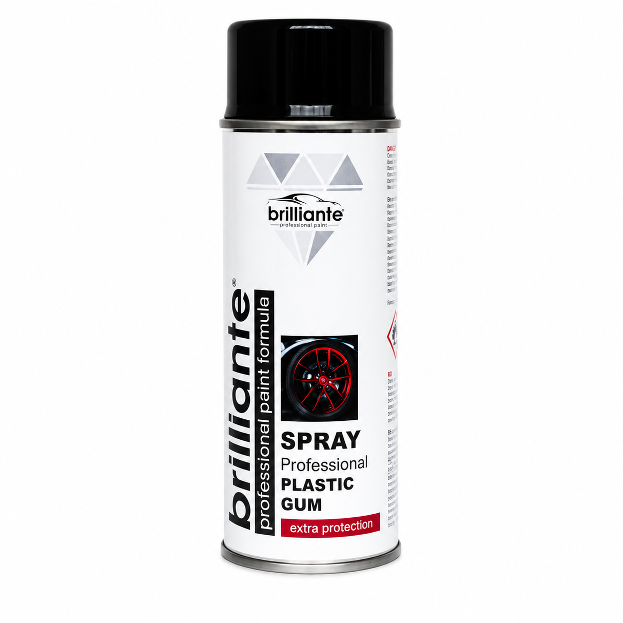 Vopsea spray negru cauciucata 400ml Brilliante 01457
