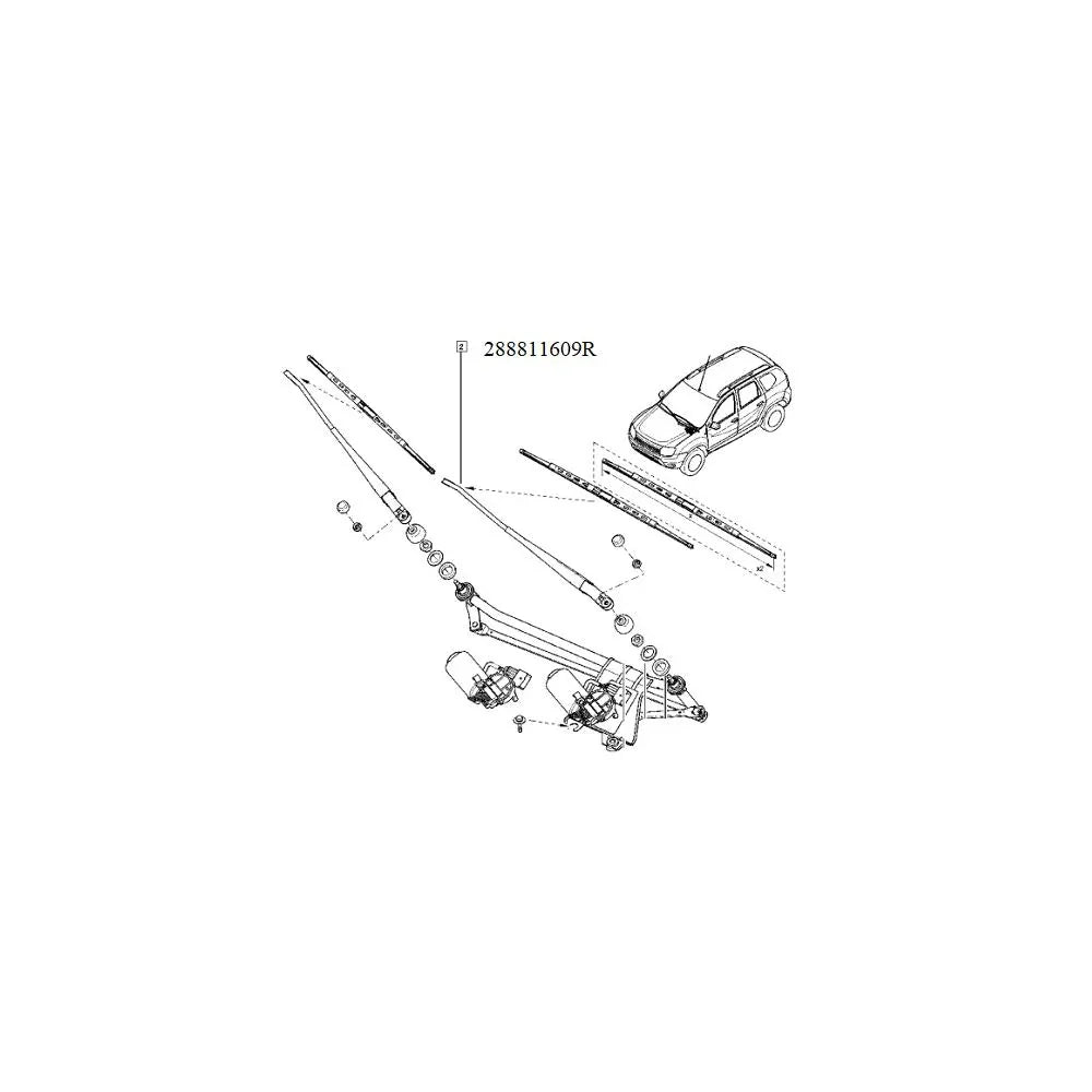 Brat stergator stg. fata Renault 288811609R