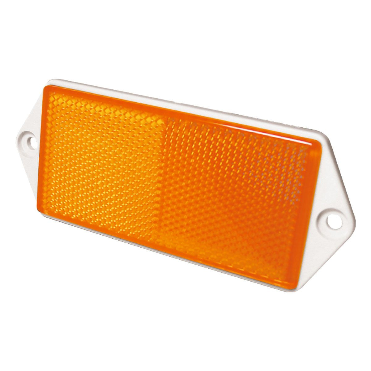 Catadioptru dreptunghiular cu suruburi 103x40mm Galben Runkit RKDI05