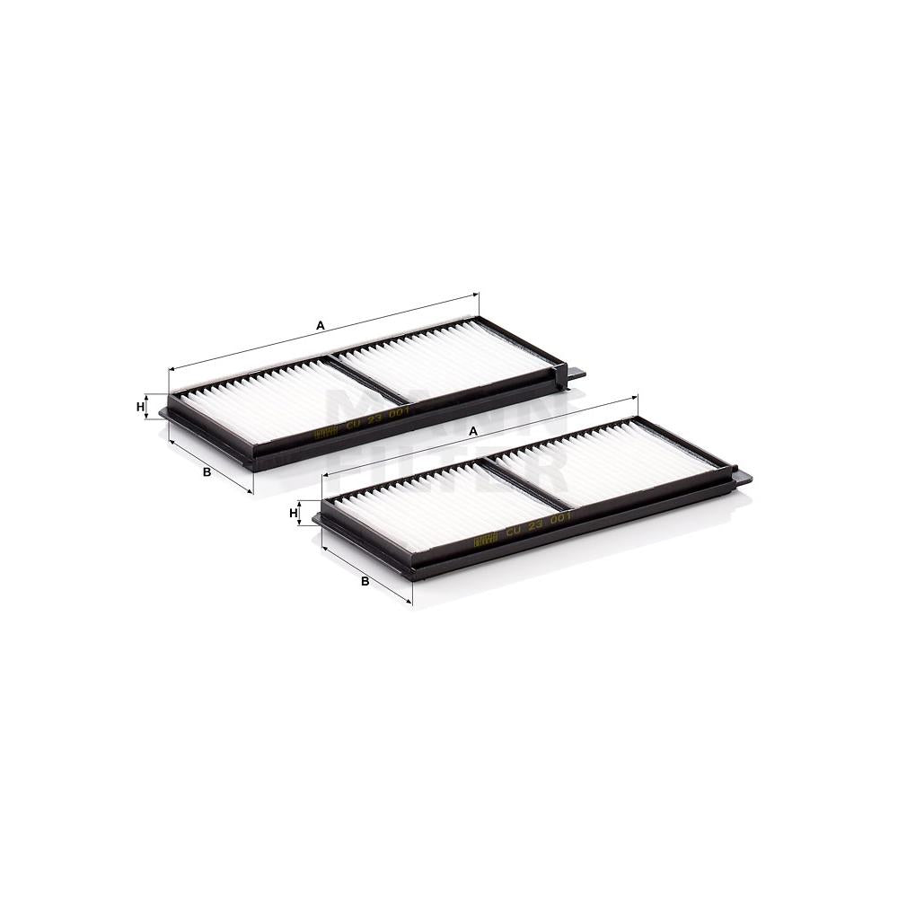 Set filtre habitaclu Mann-filter CU 23 001-2