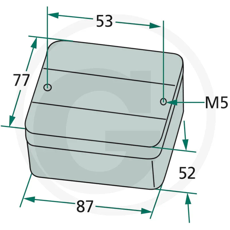Far ceata unghiular Granit 12V pentru utilaje 20700015
