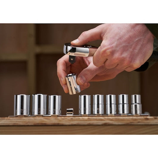 Set de clicheți și chei tubulare STANLEY® 1/2 in., 72 de dinți, 10 buc. STMT826710 – imagine 2