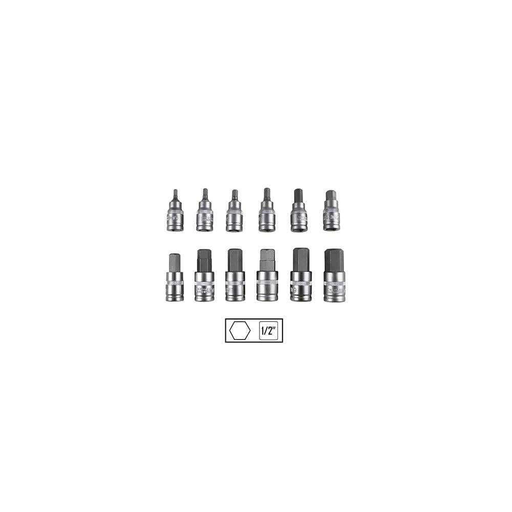 Set de 12 piese 1/2` imbusuri hex. Jbm 51260