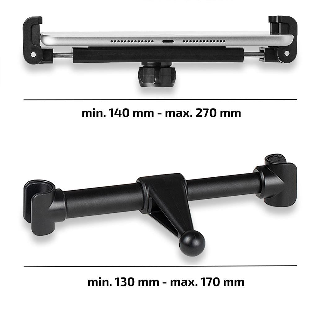 Suport auto premium pentru tableta cu prindere in tetiera Heyner 511860