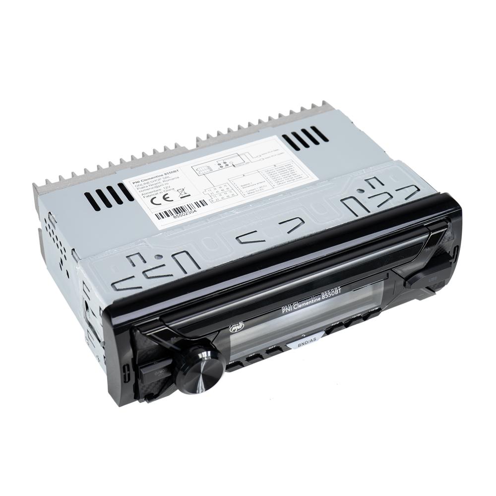 Radio MP3 player auto Pni clementine 8550BT, fata detasabila, 4X45W, 12V, 1 din, cu sd, USB, aux, rca PNI-MP3-8550