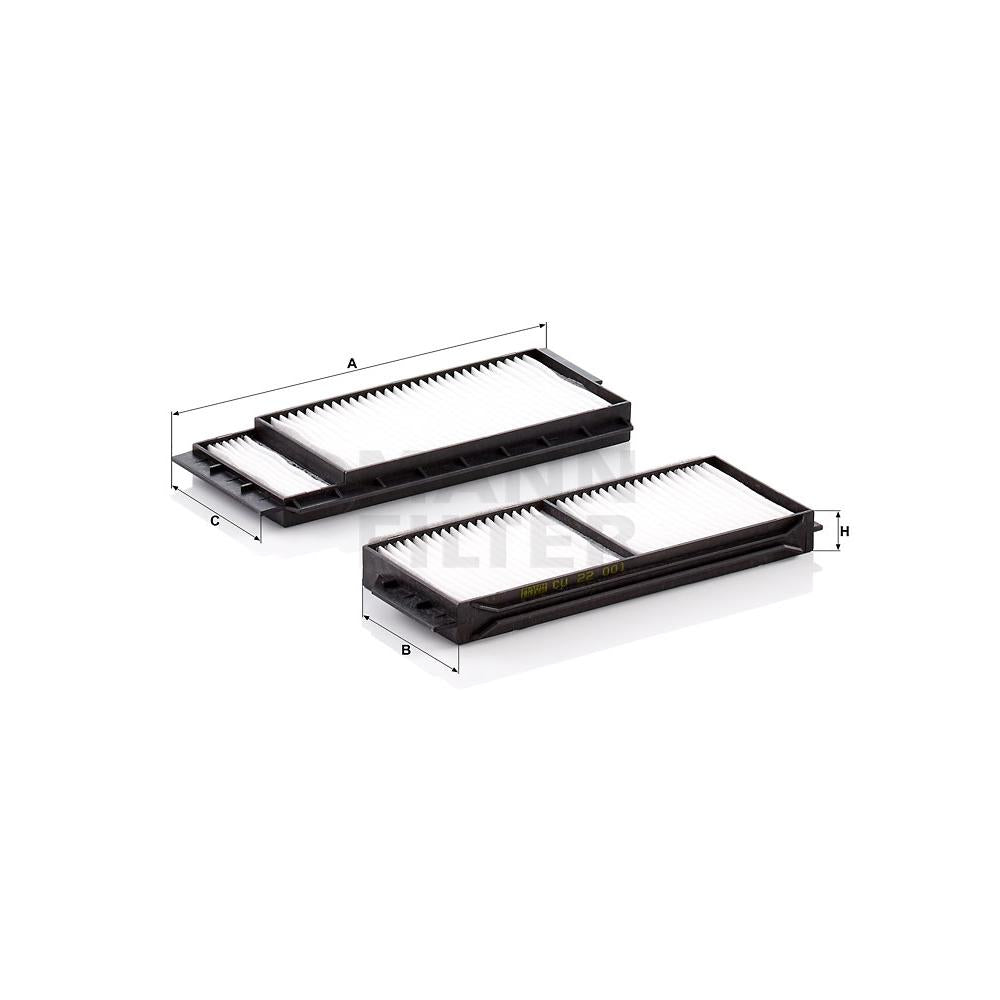 Set filtre habitaclu Mann-filter CU 22 001-2