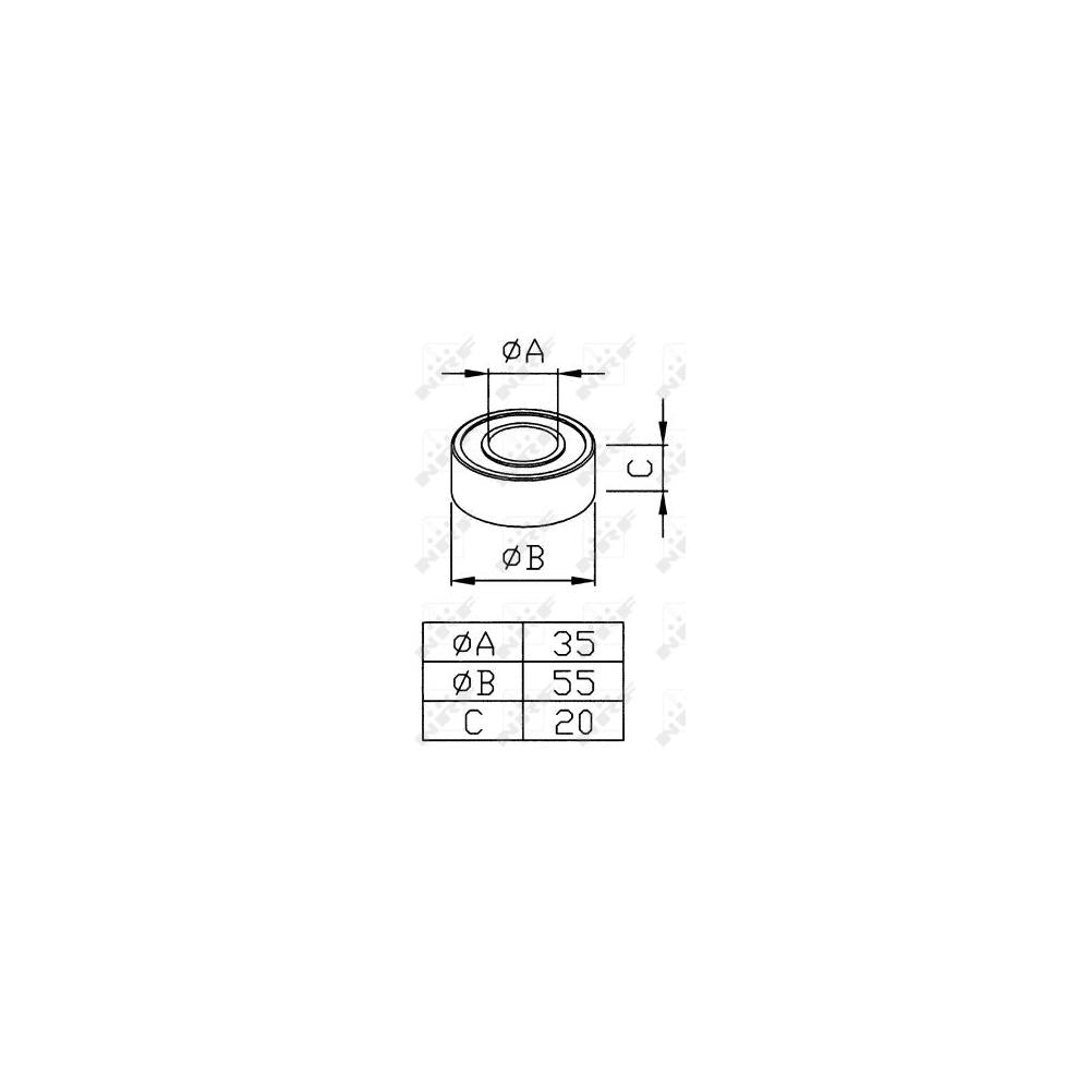 Rulment universal compresor NRF 38286