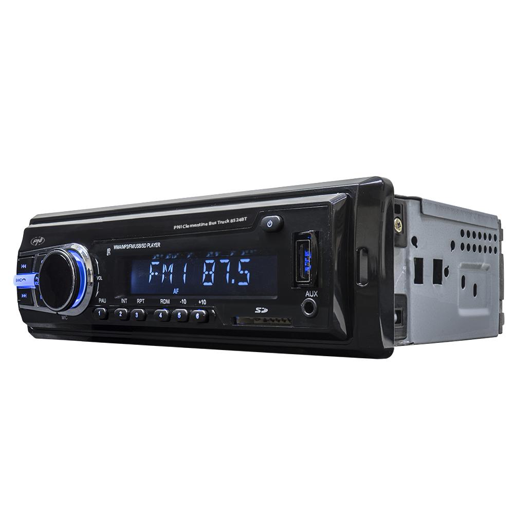 Radio MP3 player auto Pni clementine bus truck 8524BT rds 4X45W 12V/24V cu sd, USB, aux, rca si bluetooth PNI-8524BT
