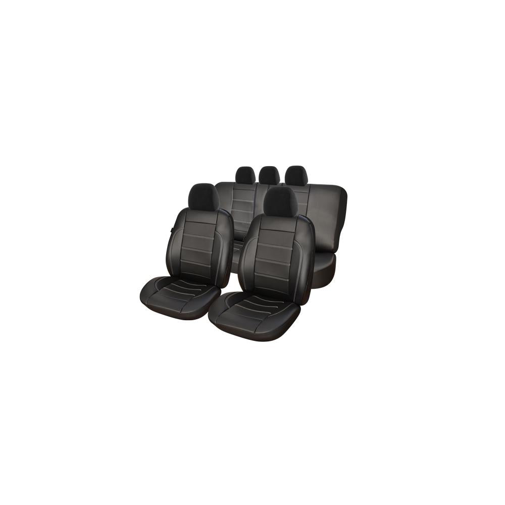 Set huse scaun exclusive leather king negru Umbrella 08650