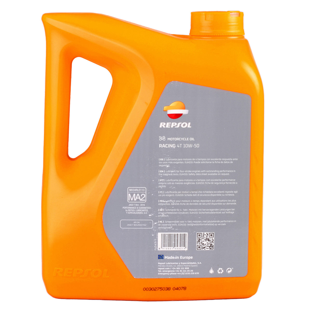 Ulei Repsol Moto Racing 4T 10W50 4L RPP2000NGB – imagine 3