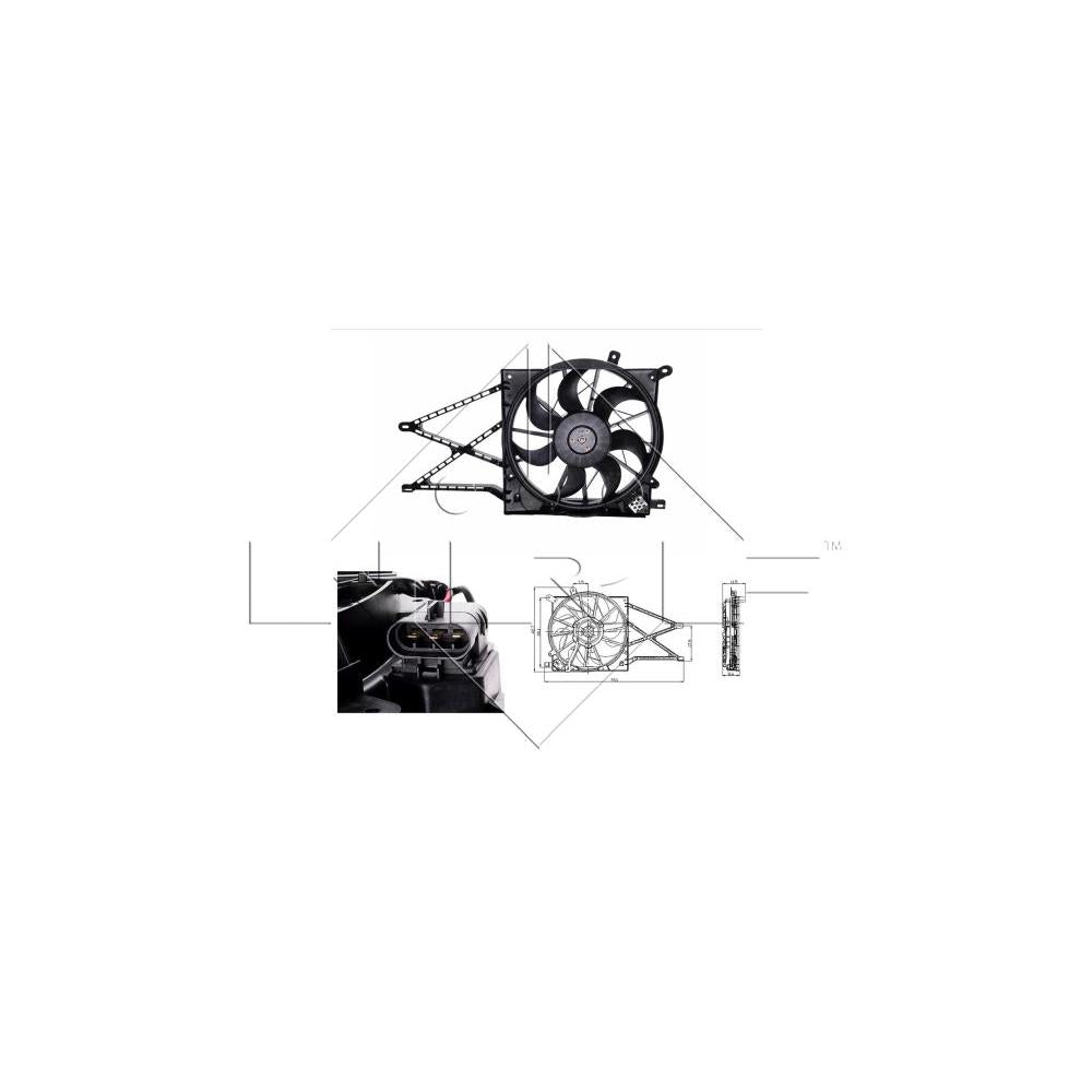 Ventilator radiator NRF 47015