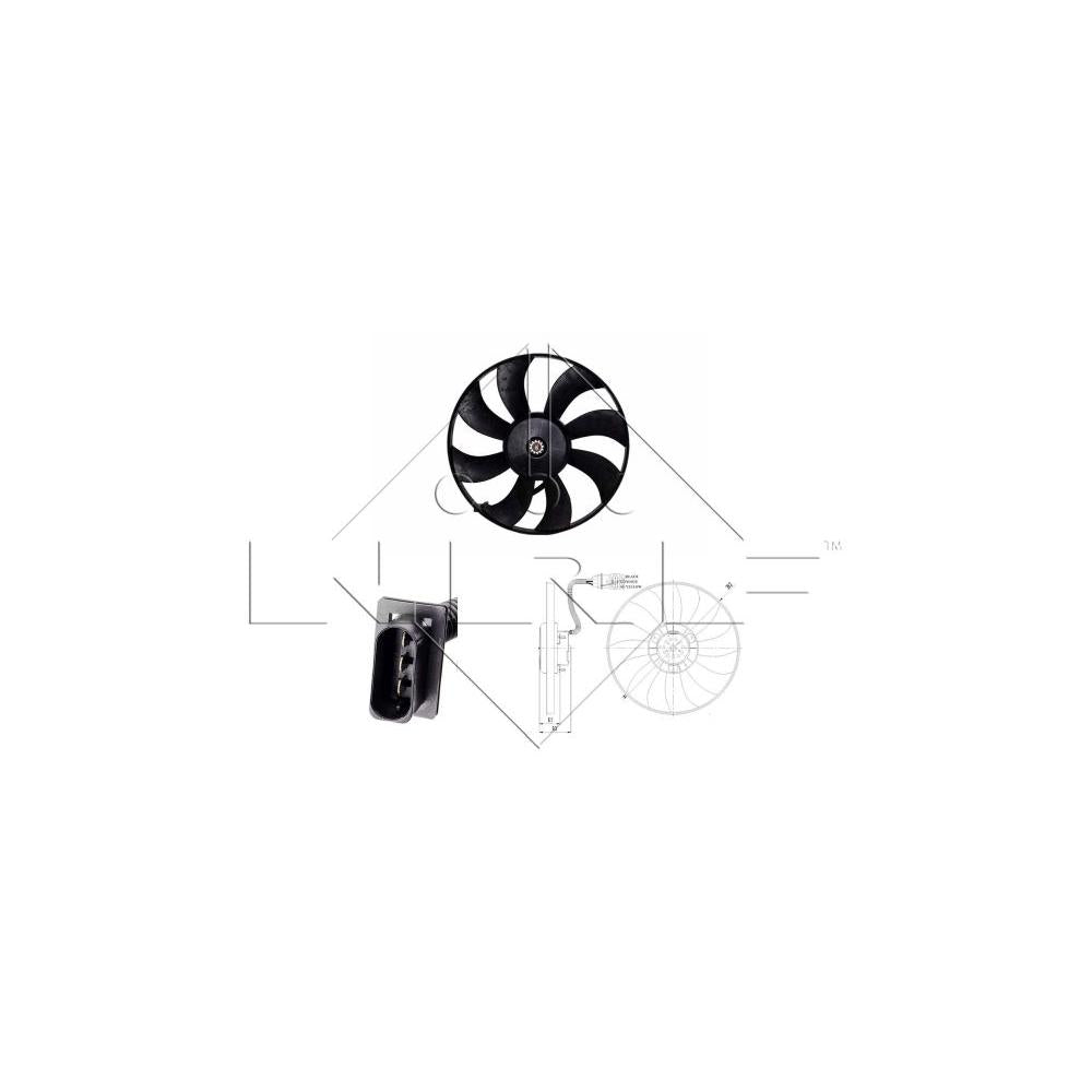 Ventilator radiator NRF 47410
