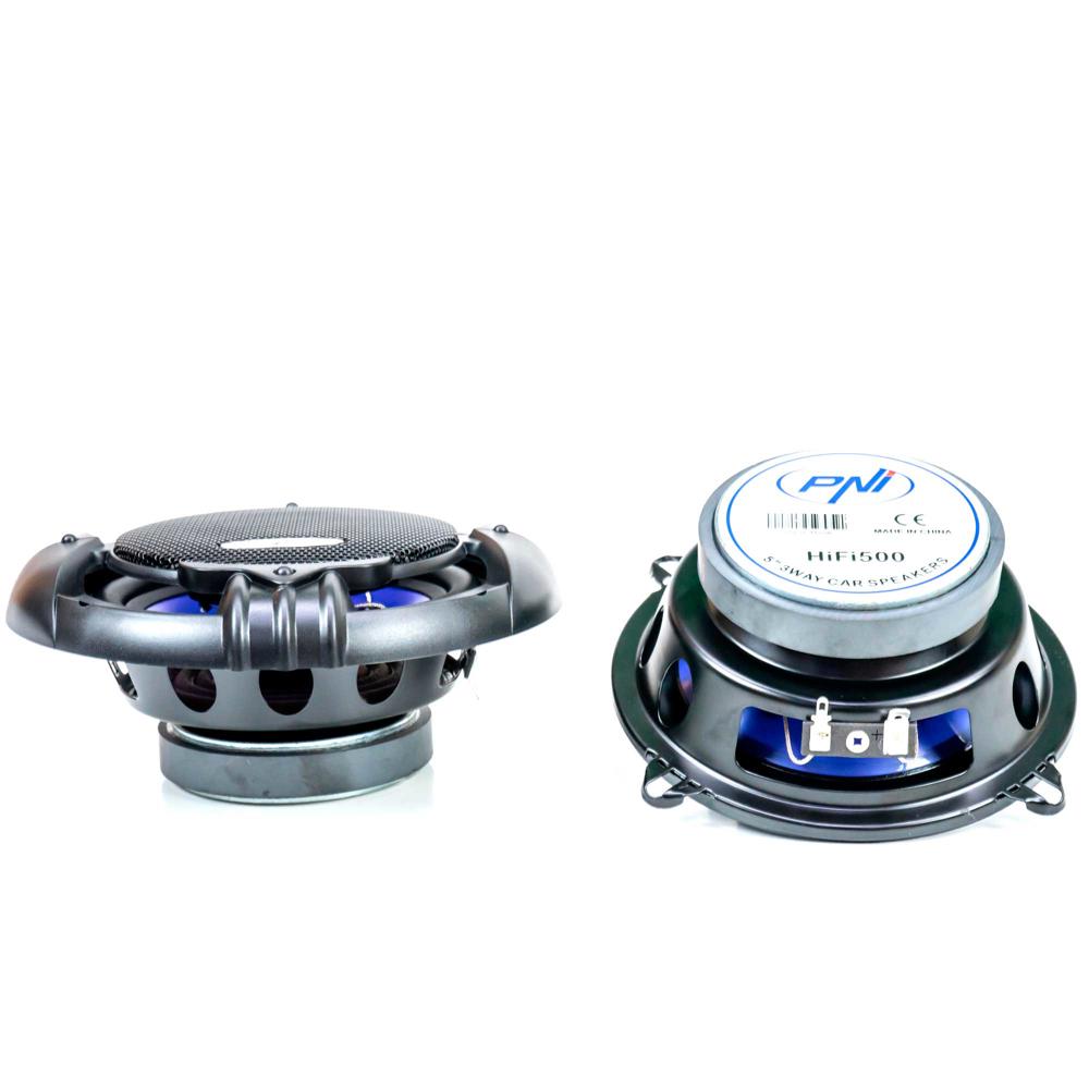 Pachet radio MP3 player auto Pni clementine 8440, 4X45W USB sd aux 12V + set 2 difuzoare auto coaxiale Pni HIFI500, 100W, 12.7 cm PNI-AK005