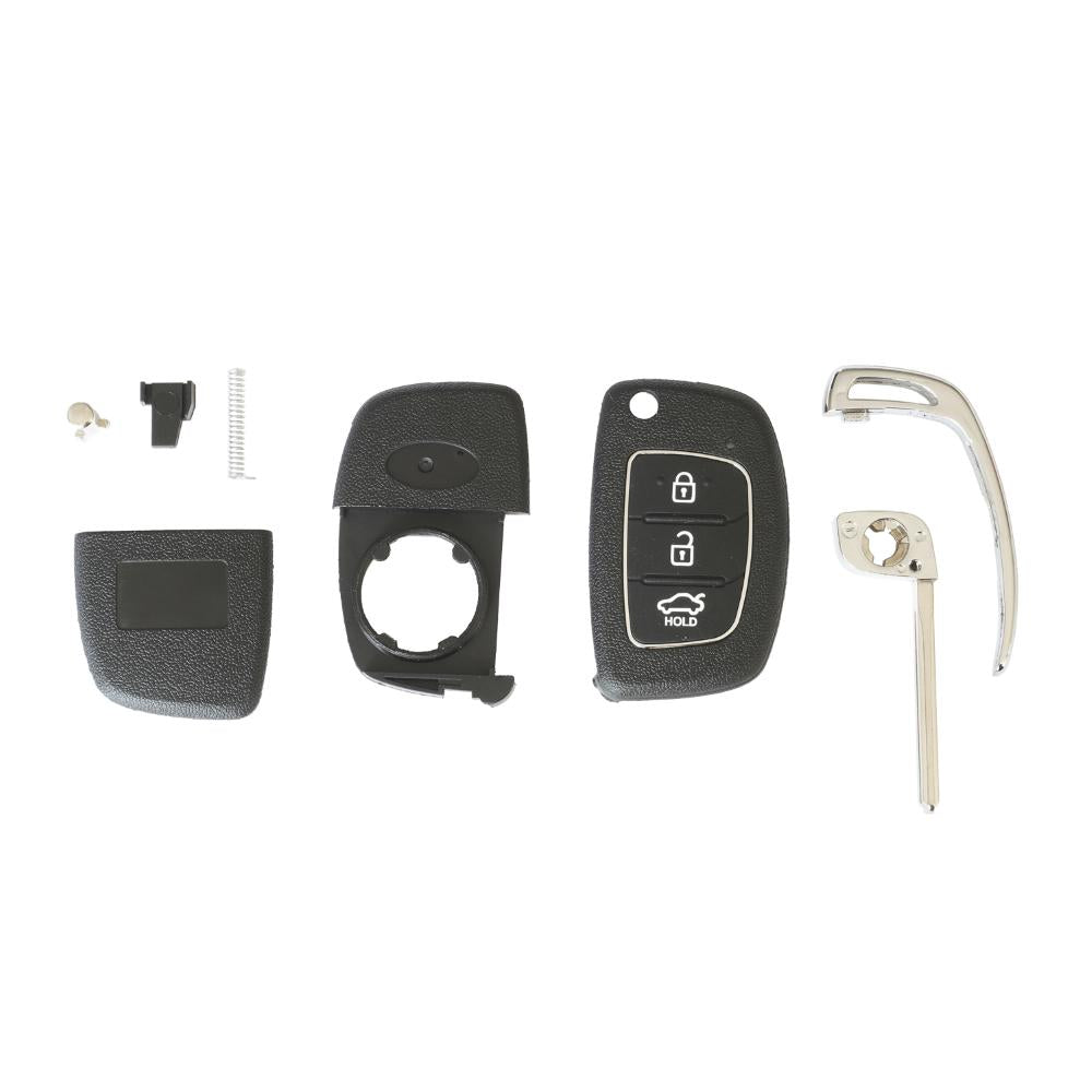 Carcasa cheie contact pentru Hyundai I20 / I30, 3 butoane, cu cheie Akonen 004HY007