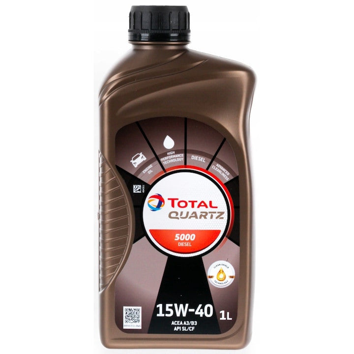 Ulei motor Total Quartz Diesel 5000 15W40 1L 216592 – imagine 2