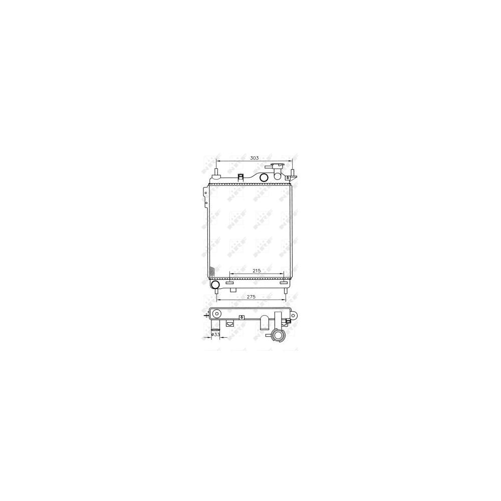 Radiator racire motor NRF 53359
