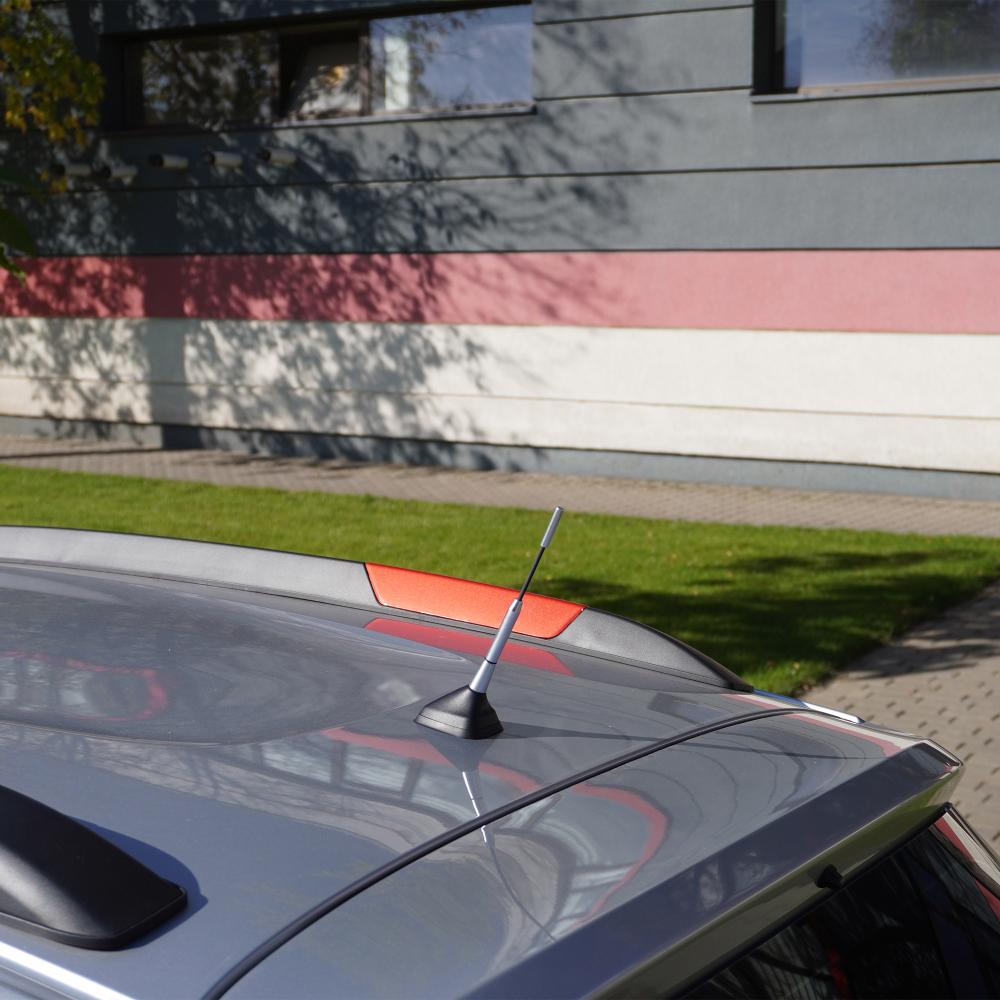 Antena auto exterior cromata 15.8 cm cu 3 adaptoare (4-5-6MM) Mega Drive 06278