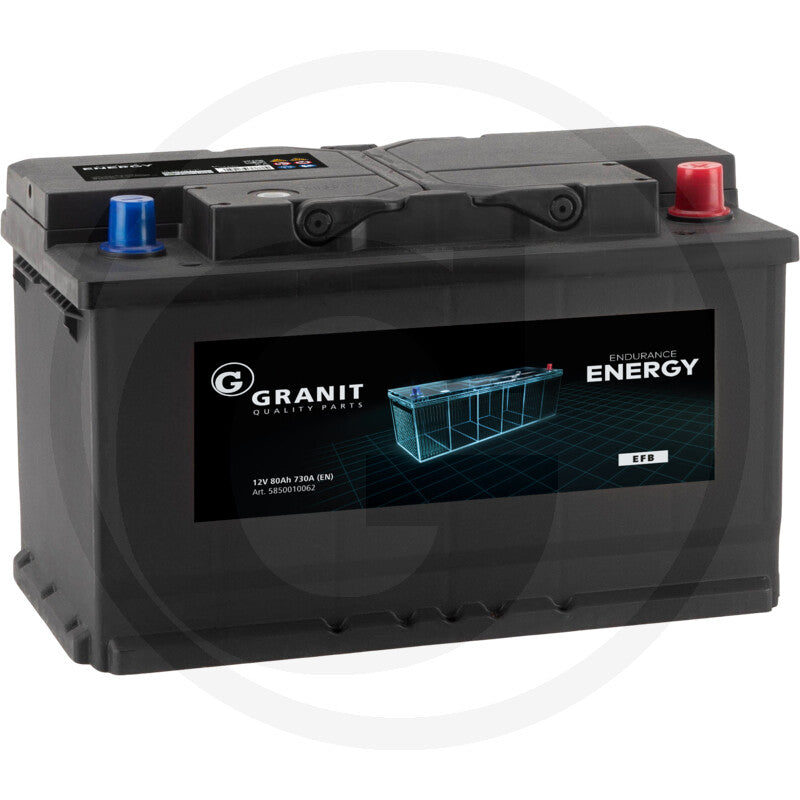 Baterie tractor EFB 12V 80Ah 730A – GRANIT Endurance Energy