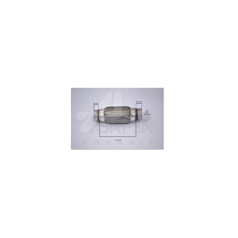 Racord flexibil inner & outer braid (b) 45X150 mm Asam Automotive 60092