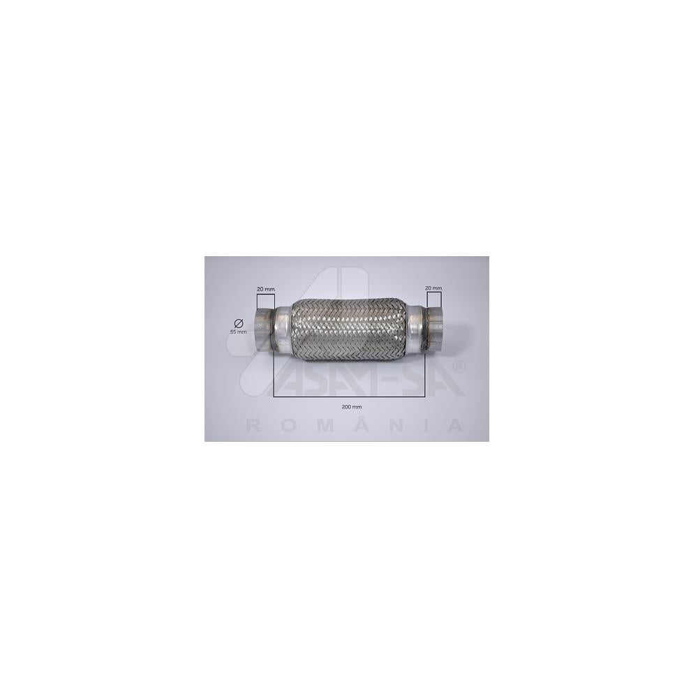 Racord flexibil inner & outer braid (b) 55X200 mm Asam Automotive 60101