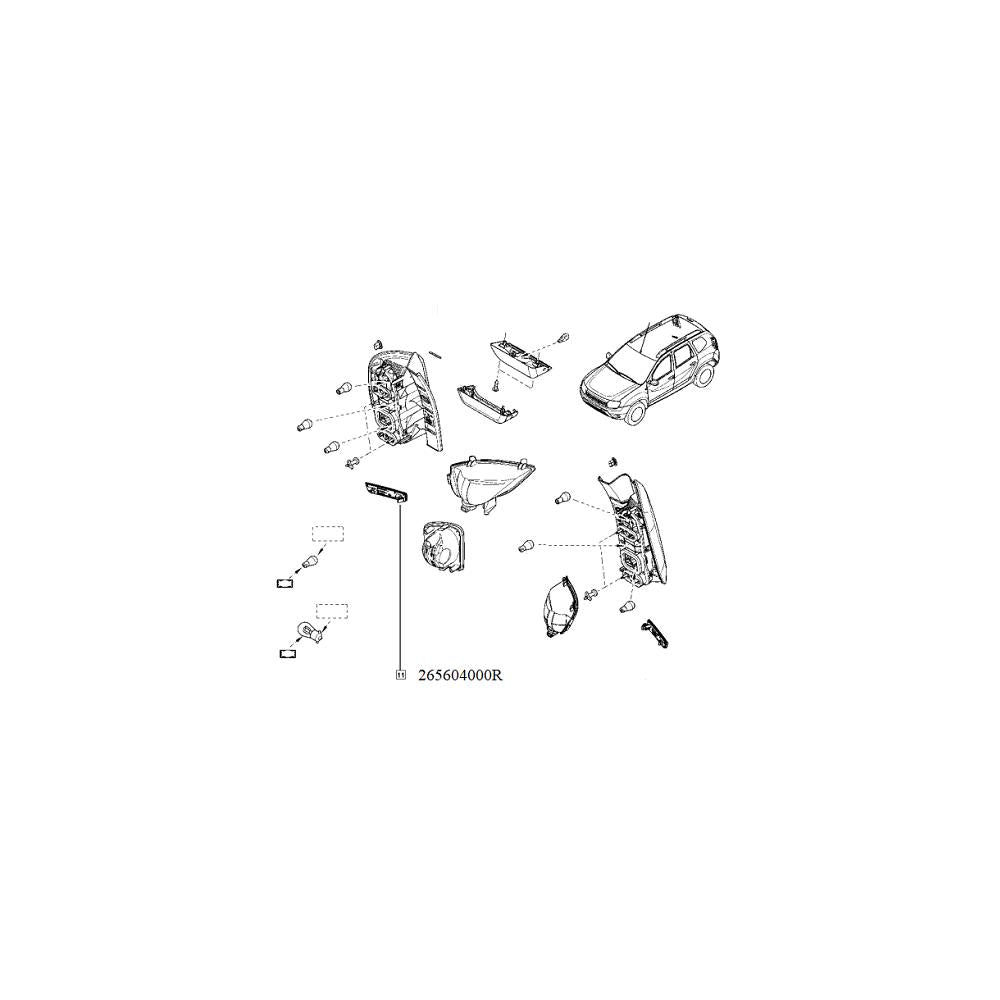 Catadioptru dr. Renault 265604000R