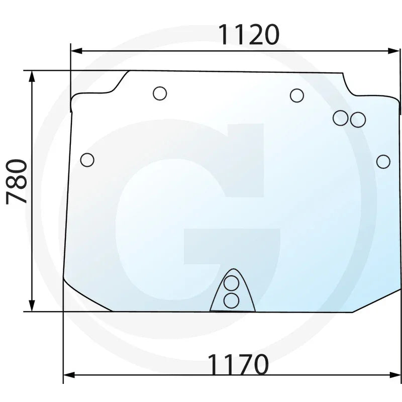 Geam spate cabina Case / New Holland / Steyr – GRANIT 650S911502