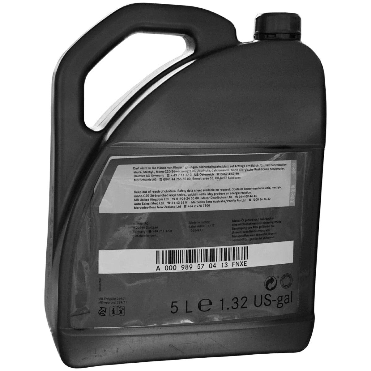 Ulei motor Mercedes 0W20 (MB 229.71) 5L Mercedes-Benz A000989340913ABAE – imagine 2