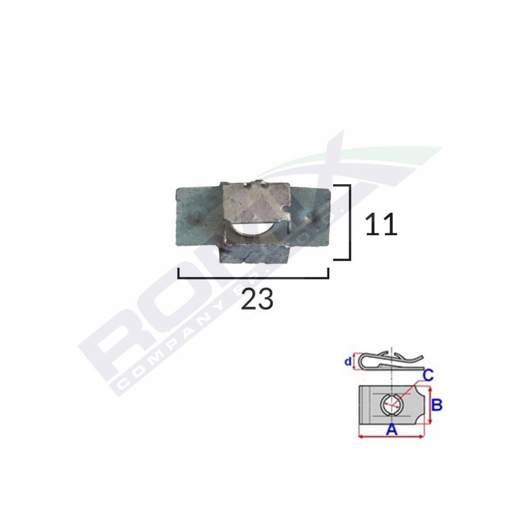 Clema capac motor pentru Peugeot set 5 buc Romix C30719