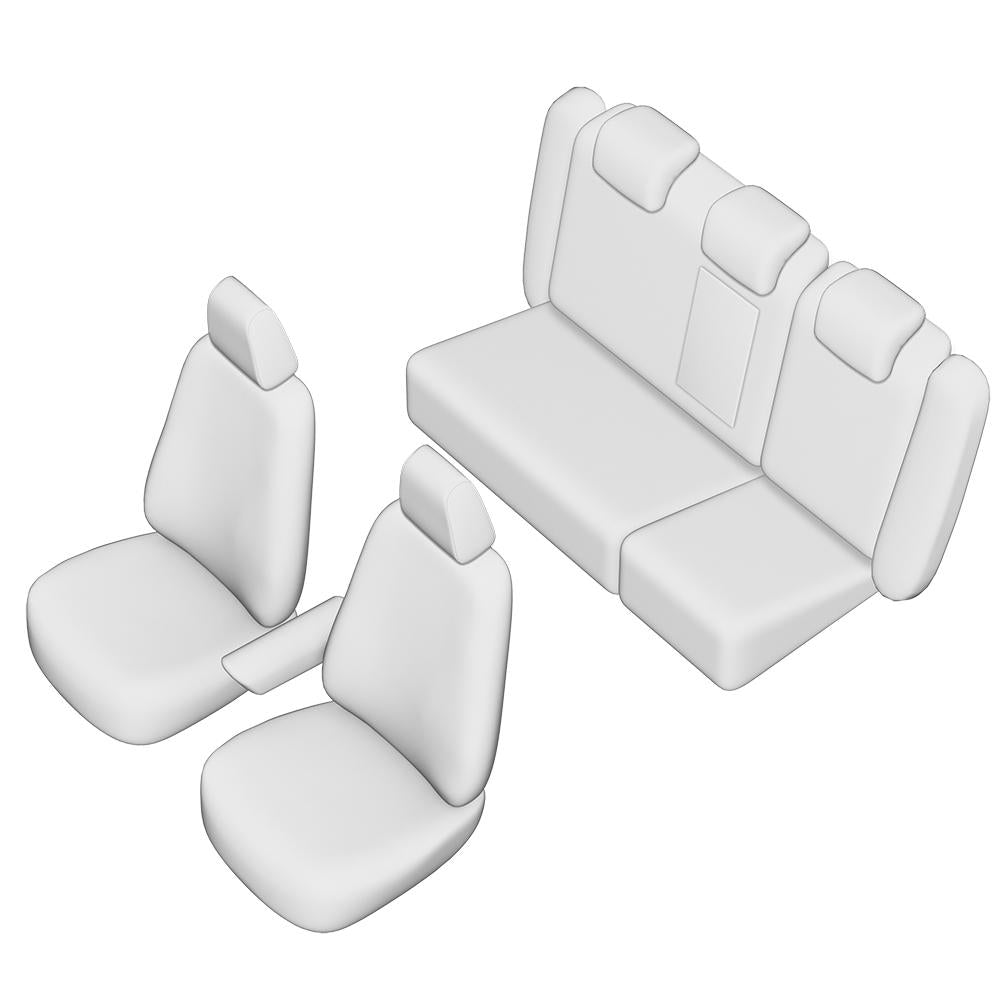 Set huse scaun Umbrella pentru Vw passat B6 variant 2005-2011 (bancheta fractionata) cu tetierele spate in forma de L 45985