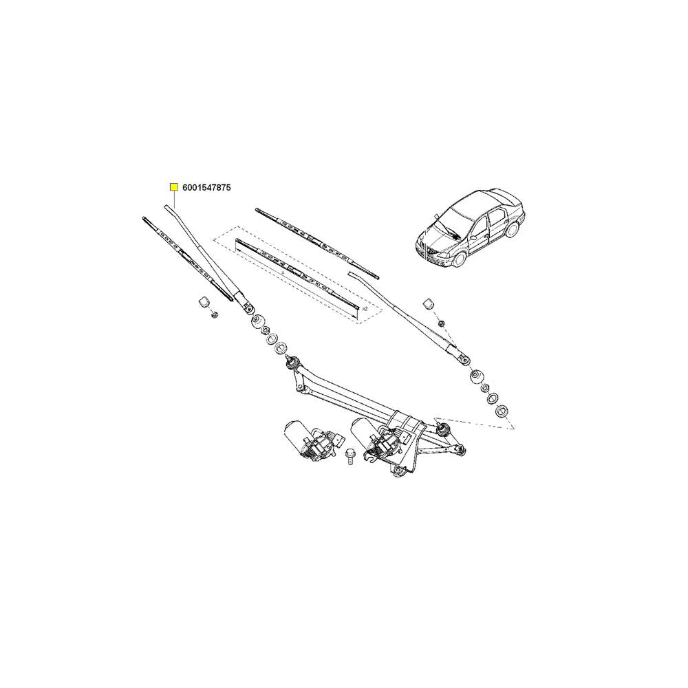 Brat stergator dr. Renault 6001547875