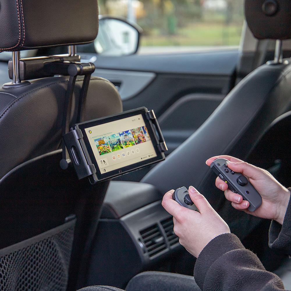 Suport auto flexibil premium pentru tableta cu prindere in tetiera Heyner 511870