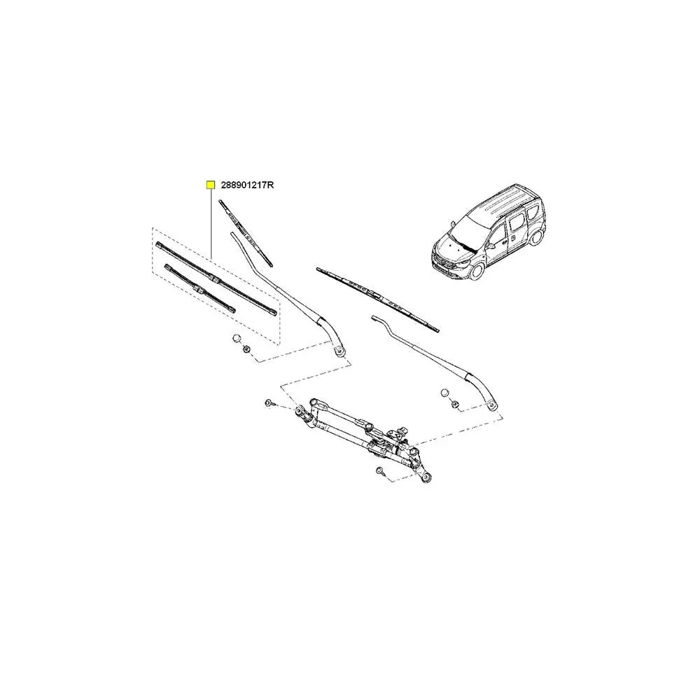 Set lamele stergator 550/400 mm Renault 288901217R
