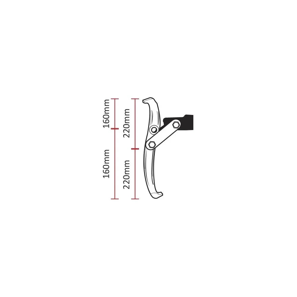 Extractor cu 3 gheare 92-200MM Jbm 52733 – imagine 6