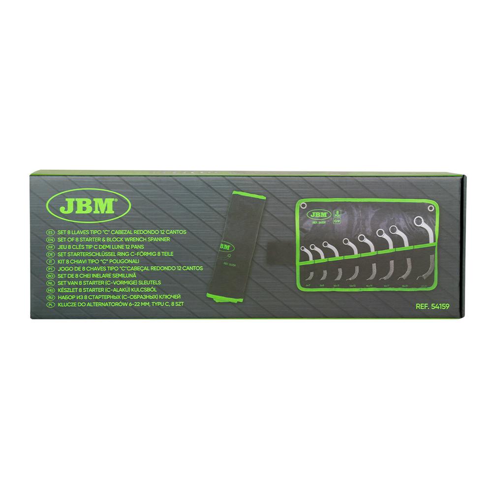 Set de 8 chei inelare semiluna Jbm 54159