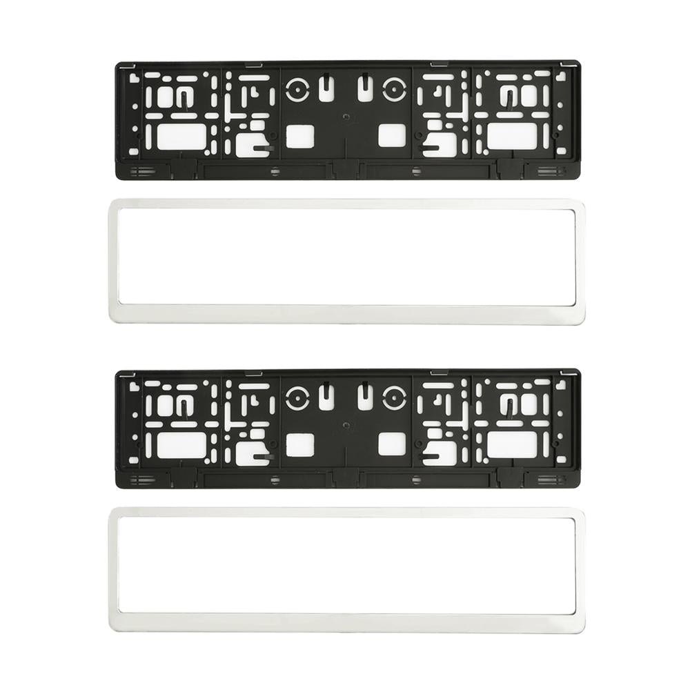 Suport numar inmatriculare Mega Drive cromat set 2 buc 45192