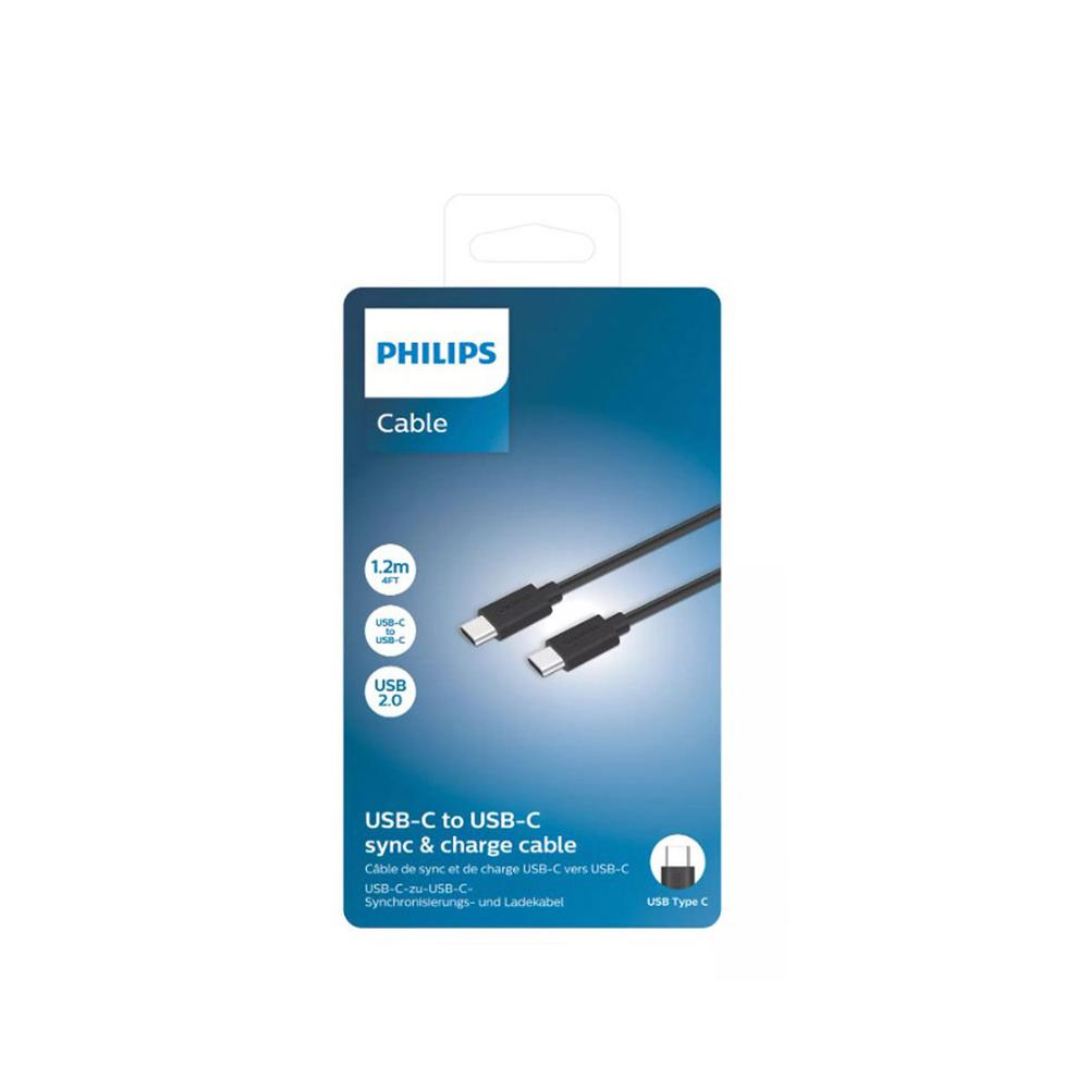 Cablu date incarcare 1,2 m usb-c la usb-c Philips DLC3104C/03