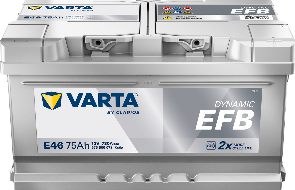 Acumulator Varta Dynamic EFB 75 Ah Start-Stop 575500073K262 – imagine 3