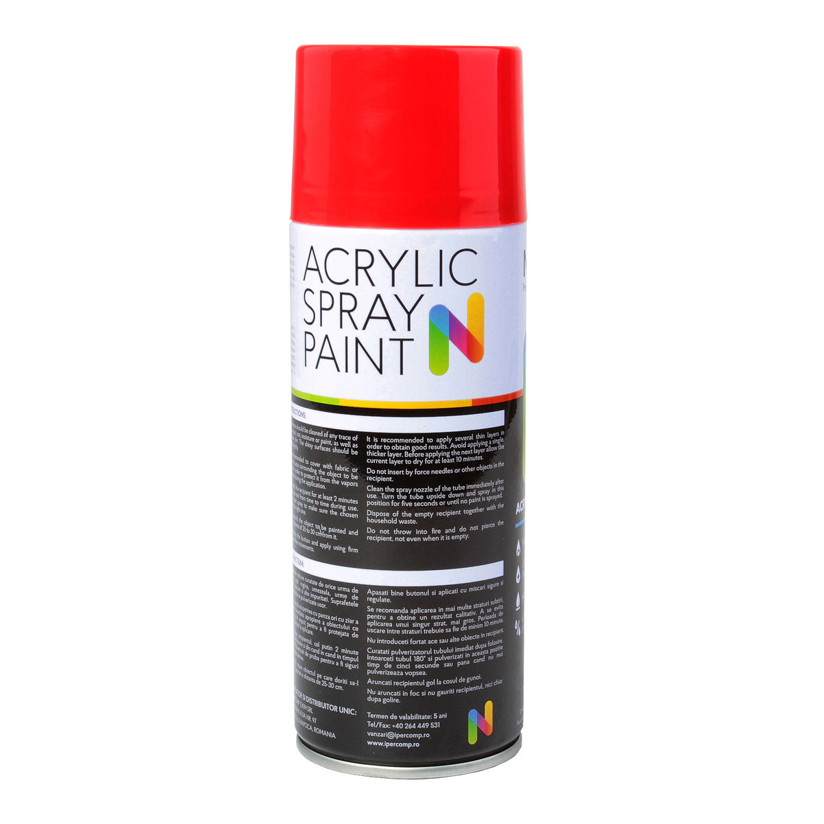 Vopsea spray 450 ml Rosu Passion Noxaro NXVPS026 – imagine 3