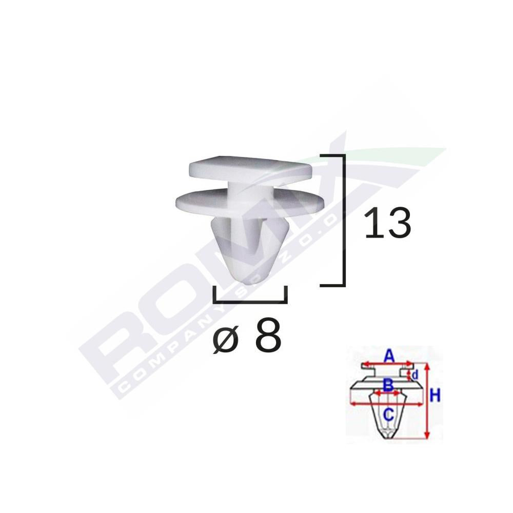 Clema aripa pentru Opel corsa c set 10 buc Romix C60317