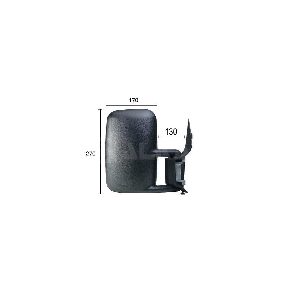 Oglinda completa dreapta manuala geam convex Alkar 9202966