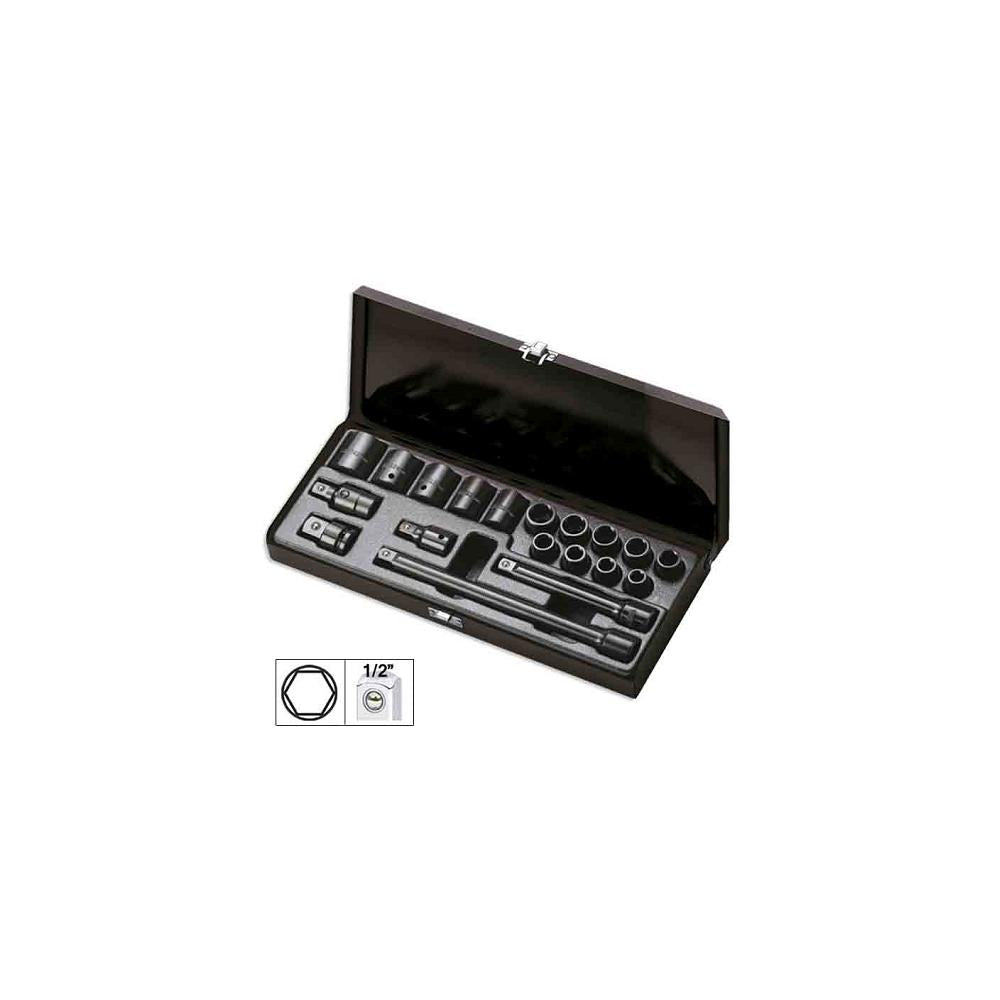 Set de 14 tubulare de impact scurte 1/2` Jbm 52345