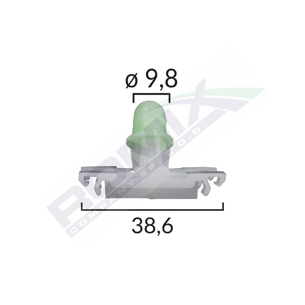 Clips fixare elemente exterioare pentru Vw - alb set 10 buc Romix 12620