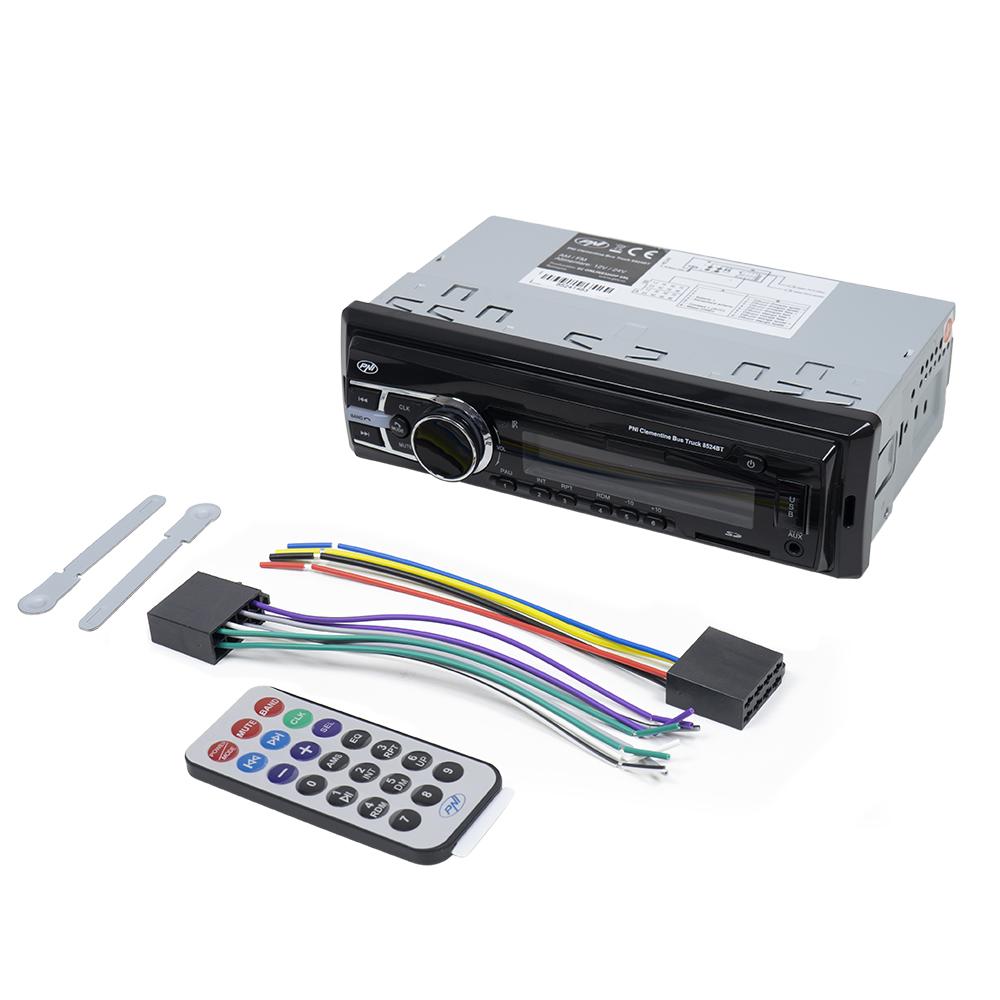 Radio MP3 player auto Pni clementine bus truck 8524BT rds 4X45W 12V/24V cu sd, USB, aux, rca si bluetooth PNI-8524BT