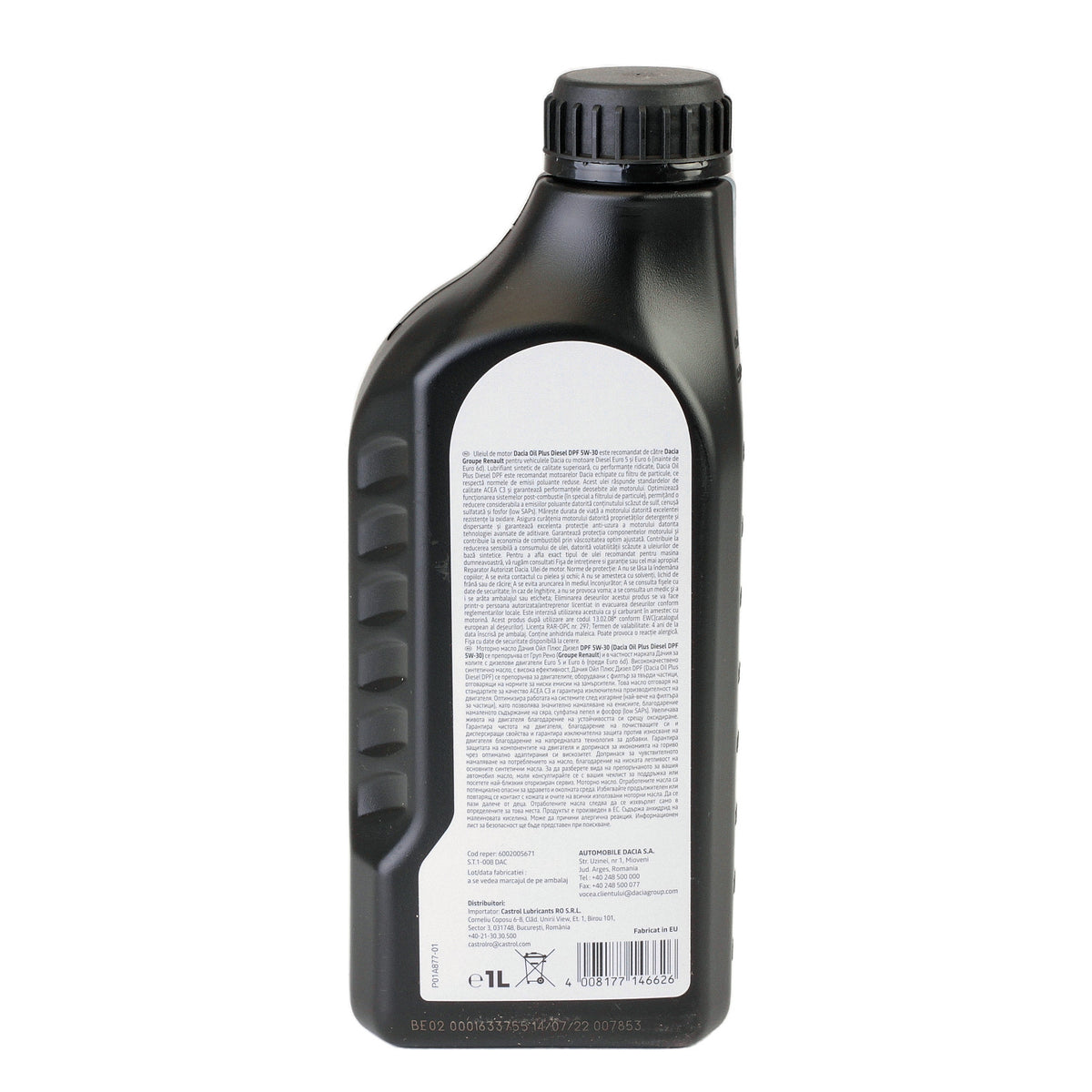 Ulei motor Dacia Oil Plus Dpf Diesel 5W30 1L Renault 6002005671 – imagine 3