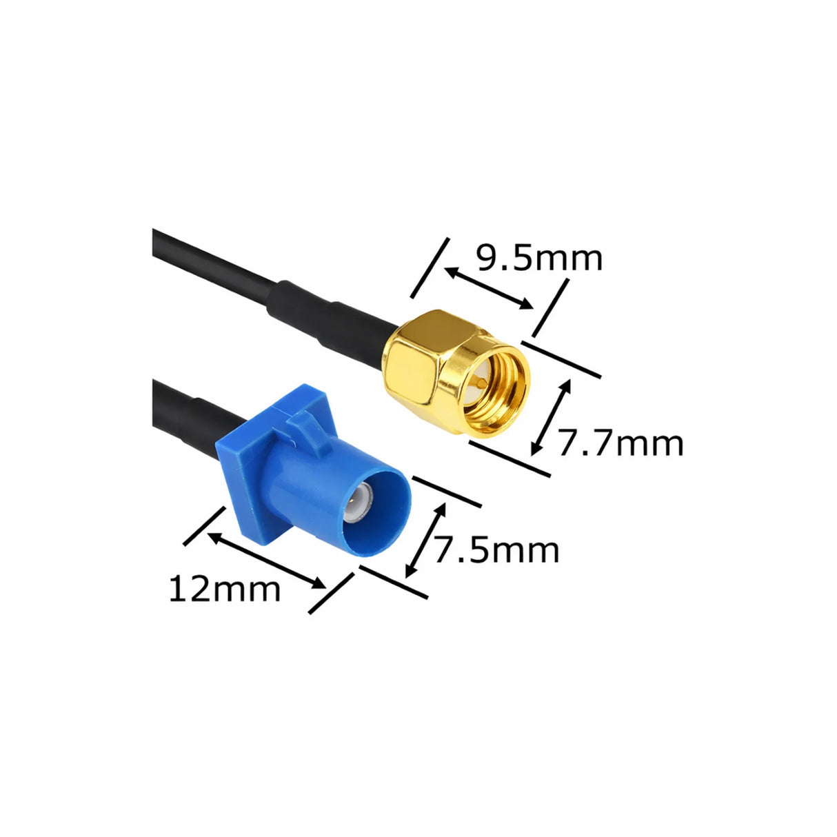 Adaptor antena GPS Fakra la SMA pentru DVD navigatie MP3 Player 3